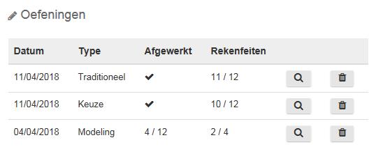 Er worden 3 oefenvormen aangeboden. - Traditioneel oefenen: Dit is de basisoefenvorm. Traditionele oefeningen komen in de realiteit en in handboeken het vaakst voor ( bijvoorbeeld: 4+3 =... ).