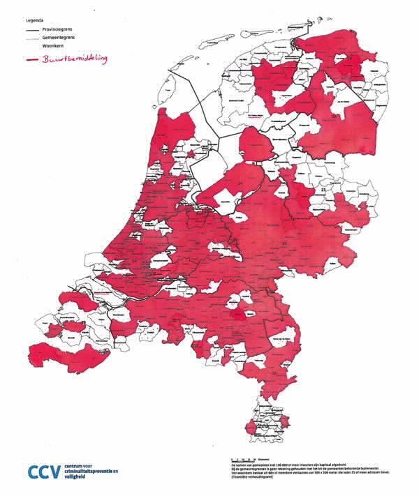 Bijlage 2 Kaart van Nederland waar