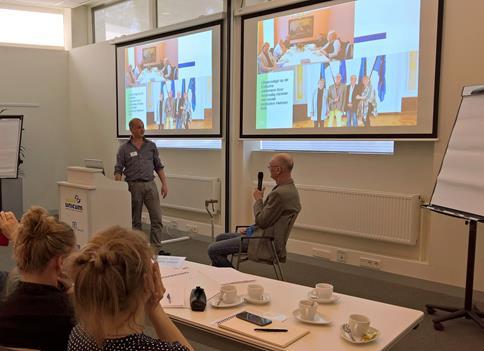 TOEPASSING HOOI OP JE VORK door ervaringsdeskundige en professional Cees Hage en Rini Blankers Die eigen kracht kwam indrukwekkend naar voren in de tweede presentatie, verzorgd door Cees Hage en Rini