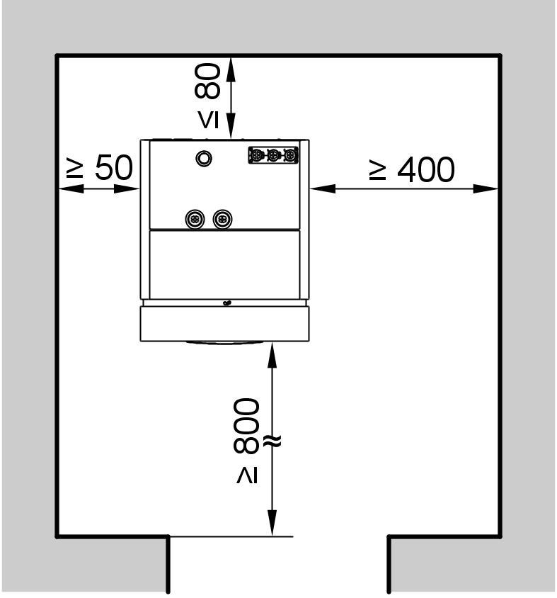 Ontwerphandleiding 5.1 Opstelling en geluiden Maatregelen voor geluidsvermindering Opstelling: & Installatie van de warmtepomp op geïsoleerd voetstuk of sokkel (zie pagina).