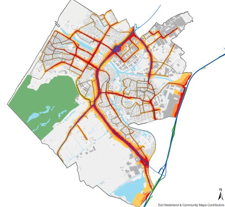 Hoofdstuk 3 Geluidsituatie nu (anno 2016) Geluidsituatie 2016 De gemeente Katwijk heeft in de zomer van 2017 de geluidskaarten vastgesteld. Deze kaarten geven een beeld van de geluidsituatie in 2016.