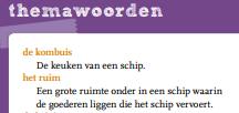 De methode werkt met themawoorden die zowel in de lessen van taal als spelling terugkomen. Taal Actief Taal is zo opgebouwd dat de kinderen meerdere keren in aanraking komen met de themawoorden.