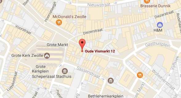 Algemene gegevens Adresgegevens Oude Vismarkt 12-14, 8011 TB Zwolle + Sassenstraat 11, 8011 PA Zwolle Oppervlakte Totaal ca. 325 m² v.v.o. Begane grond (Oude Vismarkt) ca. 95 m² v.v.o. Begane grond (Sassenstraat) ca.