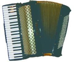 Ook orgelregister (tongwerk) ernstig, goed over nagedacht teleurgesteld, verlegen melodie die iedereen kent luchtzak waarmee lucht geblazen kan worden door een pompend op en neer bewegen