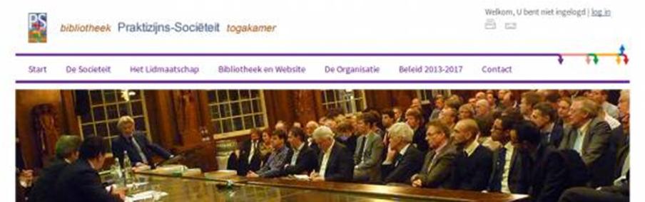 Afbeelding 1: de startpagina van de website van de praktizijnsbibliotheek (www.praktizijn.nl). 2.