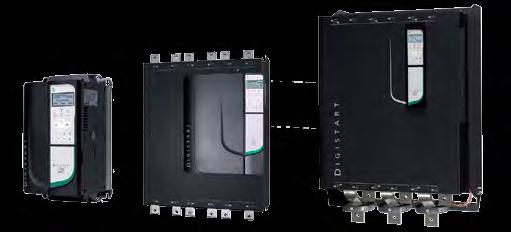 Voorbeeld toepassing DIGISTART / motor 4p Motor DIGISTART* Vermogen Stroomsterkte kw A B (met bypass) N (zonder bypass) AC53b 3.