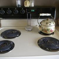 Fornuis 1. The stove top in your home may look different than this. 2. Each dial is used to turn on a different burner. This picture diagrams which dial turns on which burner. 3.