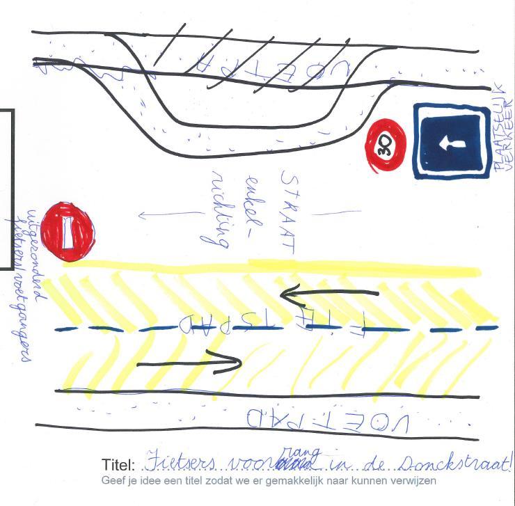 6.2.1 Donckstraat HKW-vragen die aanleiding gaven tot dit onderwerp HKW van de fietsers en