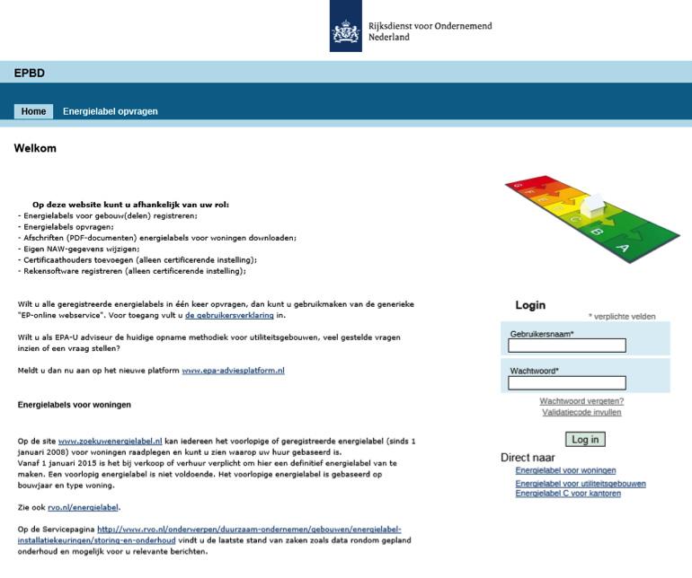 2.2 Inloggen Om in te loggen, volgt u de volgende stappen: 1. Ga naar www.