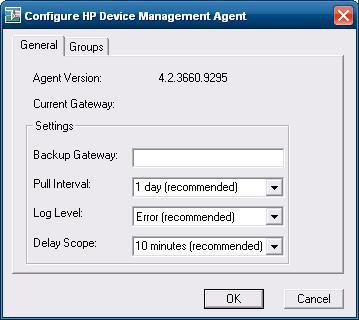 HP Management Agent HP Management Agent is een softwareonderdeel dat geïnstalleerd is op thin client-apparaten zodat HP Device Manager deze interactief kan beheren.