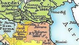 Postgeschiedenis van Romagne DT Ligging Romagne was een gebied dat bestond van 1859 tot 1860.