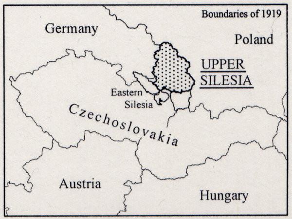 Bij de verdeling van de door Duitsland bezette gebieden op het Verdrag van Versailles wilden de geallieerden dit gebied aan het nieuwe Polen toewijzen.