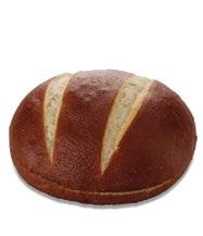 75 g Diameter Ø 11 cm St/ds 2 x 15 Ds/pal 52 60 26480000 PRETZEL BUN Gewicht 80 g Diameter Ø 11,5 cm St/ds 2 x 21