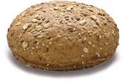 Gewicht 84 g Diameter Ø 10 cm St/ds 24 Ds/pal 72 KROKANTE BUNS 16550001 PAIN BAGNAT WIT Gewicht 105 g