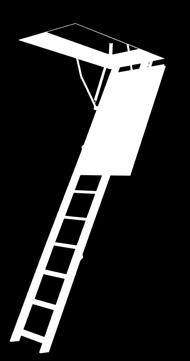 De LWZ zoldertrap is een 3-delige opvouwbare trap met houten ladder en thermisch geïsoleerd luik.