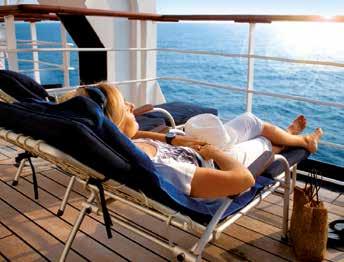 THUISGEVOEL AAN BOORD Niets dan voordelen wanneer u deelneemt aan een cruise op een klein gezellig schip.