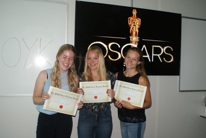 2nd RSG Oscar Academy Awards Afgelopen schooljaar werden de RSG Oscar Awards niet in februari, maar in juli uitgereikt.