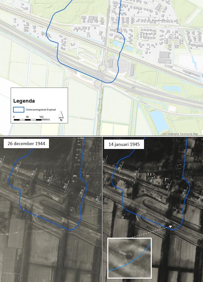 Haarweg Engweg Wijkerweg Mogelijke krater Figuur 18: Vergelijk luchtfoto s