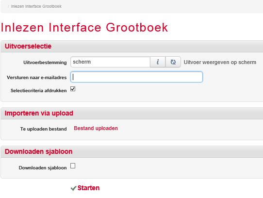 3.12.1 Inlezen interface grootboek Snelstart: vascii Met behulp van deze functie is het mogelijk de externe journaalpostgegevens in te lezen.