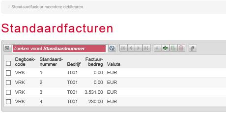 7.3.1 Aanmaken nieuwe standaardfactuursoort Klik Aanmaken. Afbeelding 90 Voer de Identificatie gegevens in. Code standaardfactuursoort: de unieke code van de standaardfactuursoort.