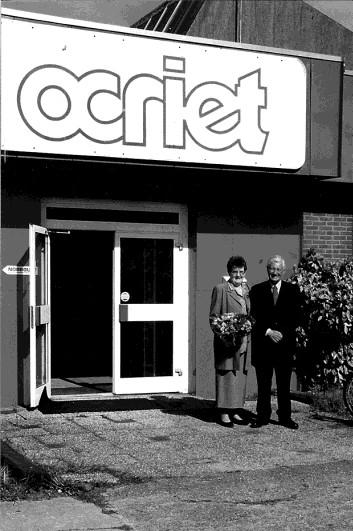 14 oktober 1988 stond voor Gerrit Vermeer en echtgenote in het teken van zijn 25-jarig jubileum bij de Ocrietfabriek. ningbouwcorporaties, ontstond er een verschuiving in de markt.