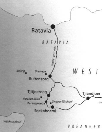 Eind april 1844 kocht Willem van der Hucht de helft van een theecontract van de nieuwe gouvernementstheetuin PARA- KAN SALAK in de Preanger, het bergland 45 km ten zuiden van Buitenzorg.