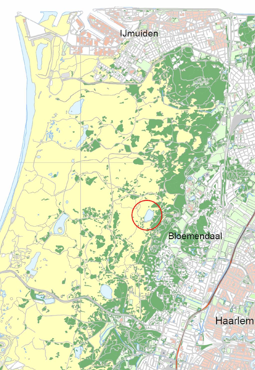 3. Beschrijving zwemlocatie 3.1 Situering en beschrijving De zwemlocatie Oosterplas ligt in het Nationale park Zuid-Kennemerland.