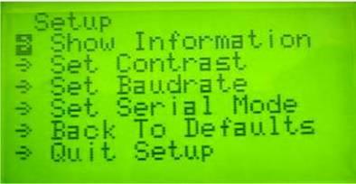 Toegang tot het "SETUP" menu op het scherm: Sluit de stekker aan terwijl u de draaiknop