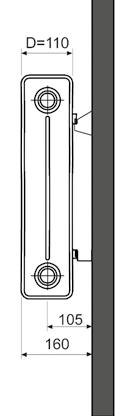 BRUGMAN CLASSIC COLLECTION TECNISC ANDBOEK COLUMN De Column is een traditionele kolomradiator, volledig op maat gemaakt