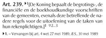 Toekomstige versies van artikelen worden opgenomen onder het vigerend artikel in een kleiner lettertype,