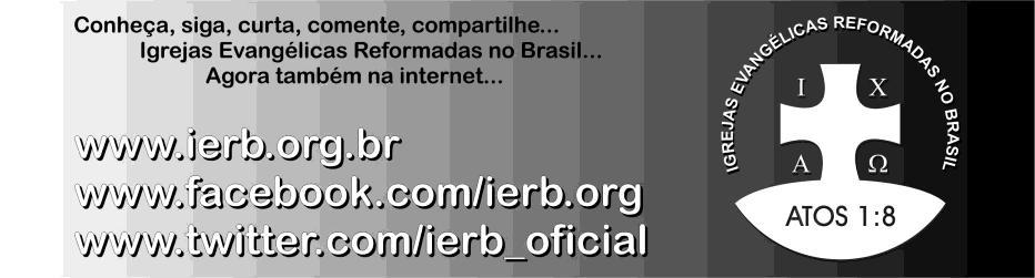 Não deixe de participar desses cultos: IER Curitiba: Rua Tabajaras, 1210 - Bairro Vila Izabel Pr. Gerson Iurk.