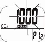 4 Instelling van de alarmgrens voor het CO 2 -alarm In de P1.