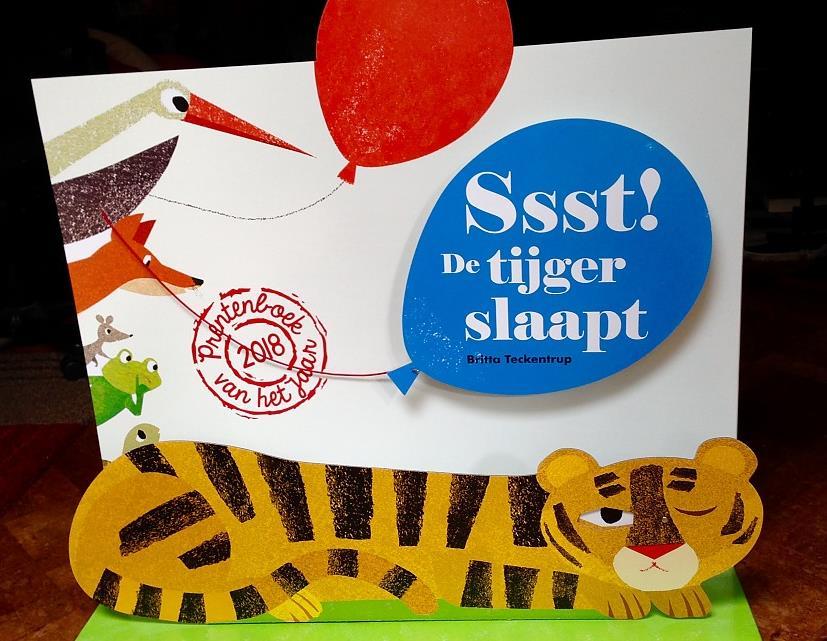 Ssst! De tijger slaapt Leeftijd Van 2 tot 4 jaar Doel De kinderen krijgen (meer) plezier in lezen Programmabeschrijving Themakist met materiaal rond het Prentenboek van het Jaar 2018 Locatie