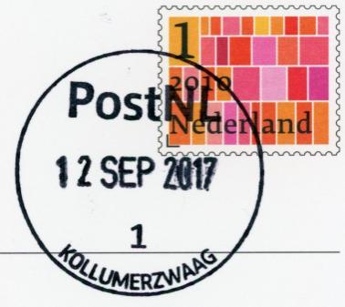 KOLLUMERZWAAG (FR), Foarwei 81 Postkantoor; adres in 2017: Spar Van der Heide KOLLUMERZWAAG 1 Met dank aan Wieger Jansma voor de afdruk