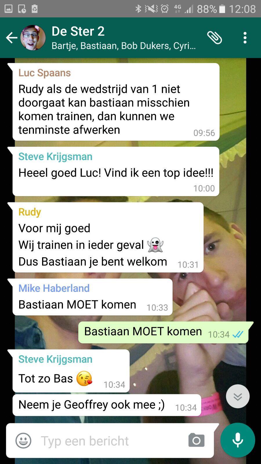 Bastiaan bleek un goeie reje te hubbe om doa neit in mit te goan.