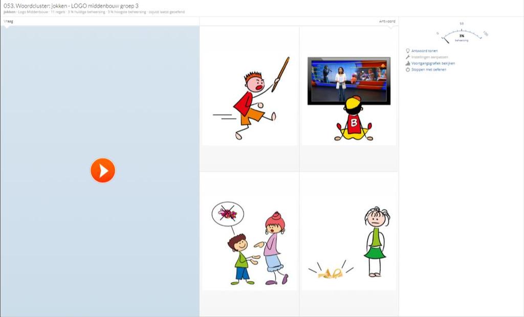 HOE WERKT HET? Het platform logo-digitaal.nl bevat voor de gebruikers van LOGO Groep 3 software om: De woordwebben en praatplaten te kunnen laten zien en te gebruiken op het digitale schoolbord.