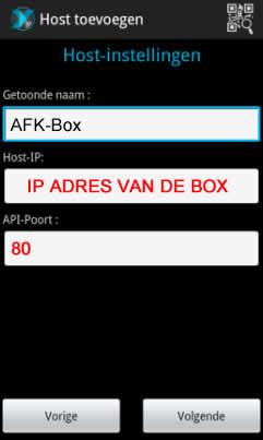 AFK-Box toevoegen het