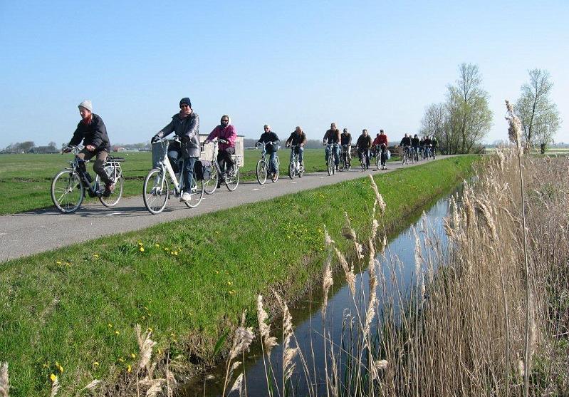 De fietsers doorkruisten ook de Elsgeesterpolder en Polder Hoogeweg, waar verschillende Kleine Plevieren en baltsende Tureluurs werden waargenomen. Ook de jeugdnatuurclub trok er op uit.