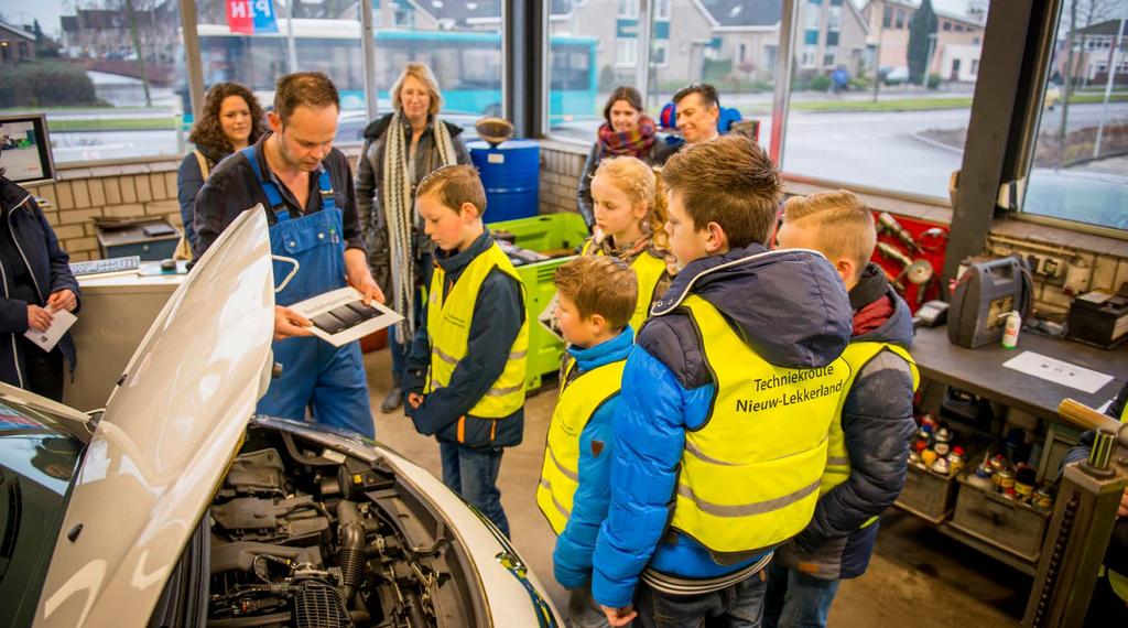 Techniekroutes Doel: kinderen uit groep 8 kennis laten maken met techniek om ze zo enthousiast te maken voor een technisch beroep.