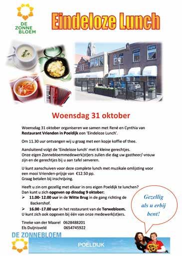 20 10 OKTOBER 2018 Grandioze dag Met de Zonnebloem naar Volendam Door Leo van der Sande Woensdag 19 september om half tien vertrokken bus, Zonnebloemauto en 2 luxe auto s naar Volendam.