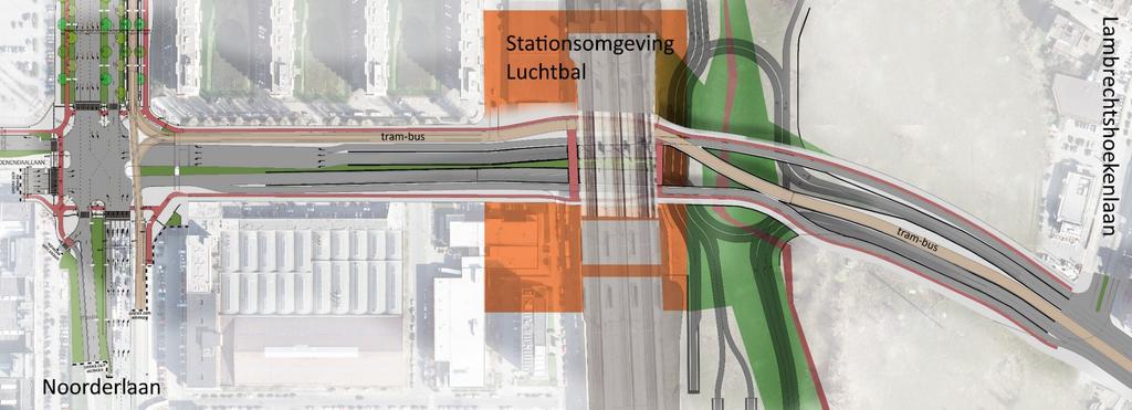 Groenendaallaan Voorstel Ringland Tunnels op -2, rotonde op -1, lokaal verkeer +0: Stationsomgeving op maat van voetgangers, fietsers en