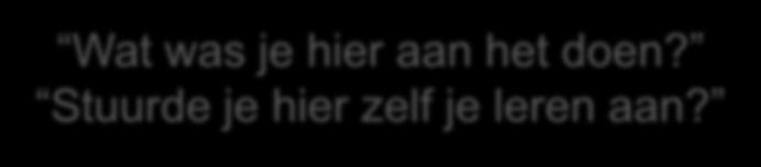 Per case: observatie van & interviews met lln 3 leerlingen per les -> 12 leerlingen per case Welke