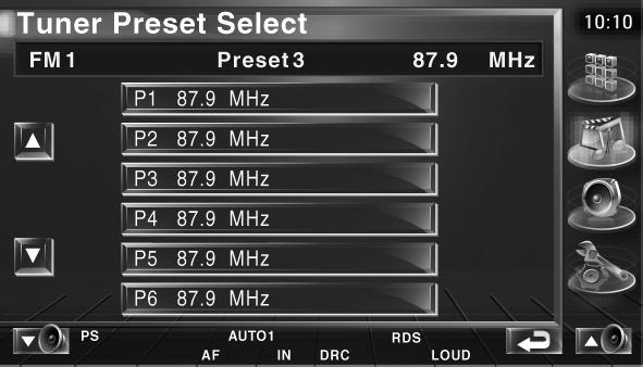 Radio beluisteren Preselecties kiezen Geeft een overzicht van en selecteert in het geheugen opgeslagen zenders.