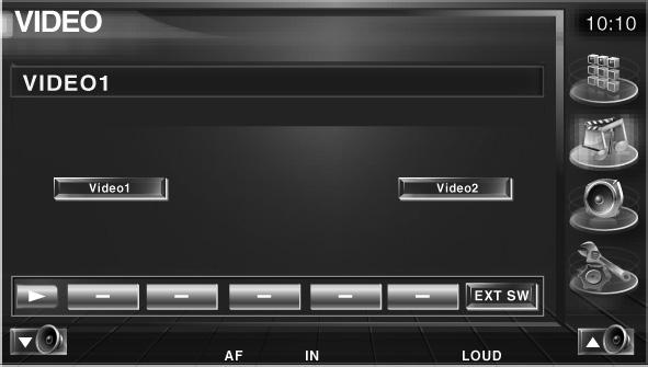 SRC SRC SRC Video kijken Beschikbare functies wanneer het eenvoudige bedieningspaneel wordt weergegeven Geeft een zwevend bedieningspaneel in het scherm weer.