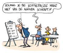 Agenda en uitnodiging Duidelijke agenda : onderwerp, situatieschets, doelstelling Makkelijke punten eerst Duur per agendapunt