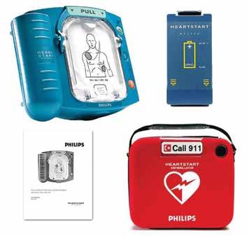 AED producten Philips AED HS1 De Philips HeartStart HS1 AED is een kleine, lichte, betrouwbare en gemakkelijk te gebruiken automatische externe defibrillator (AED).