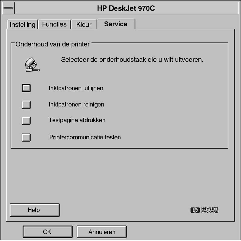 B Afdrukken in Windows 3.