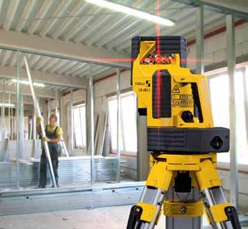 Zeer scherpe, goed zichtbare lijnen voor snel en efficiënt werken, direct op de laserlijn reikwijdte binnen maximaal 20 m.