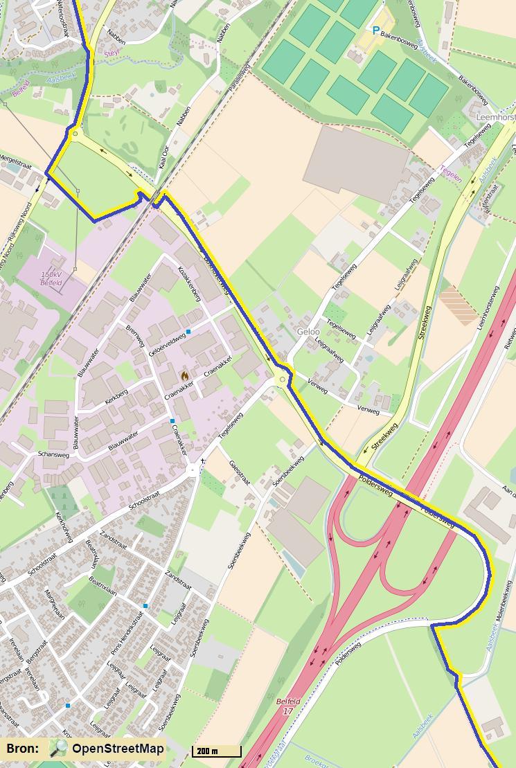 Etappe 6 Steyl Roermond Aanvulling op routebeschrijving op blz.