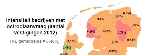 6-2-2017 18 Op regionaal (COROP-) niveau telt het Ministerie van EZ het